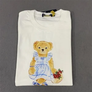 Ralph Lauren Teddy T shirt, White, Adorable