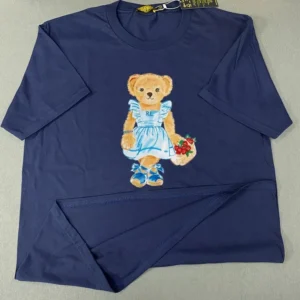 Ralph Lauren Navy Teddy Tee: Sweet Bear