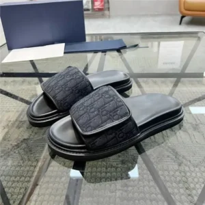 Dior Black Luxury Sliders Perfect for Every