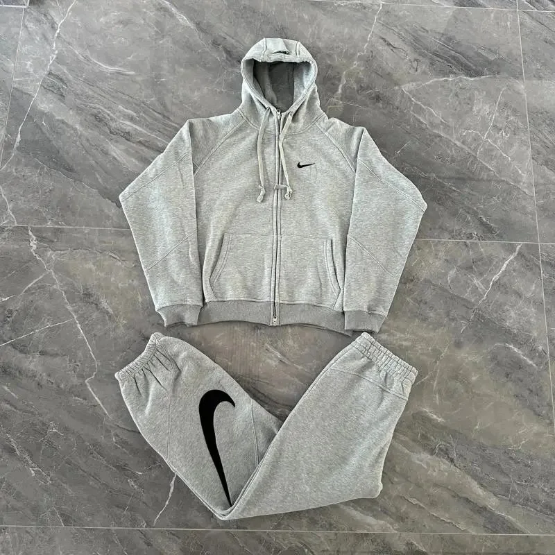 Nike Light Gray Tracksuit: Urban inspired