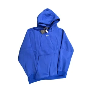 Nike Blue Pullover: Iconic Logo, Cozy