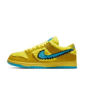 Nike Dunk Yellow Suede & Turquoise Swoosh