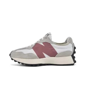 New Balance Grey White Maroon Sneakers