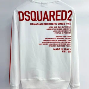 DSQUARED2 White Sweatshirt: Fashion forward