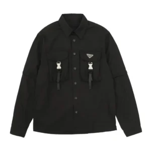 Prada Black Shirt: Edgy Design for