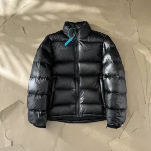 Nike Shiny Black Puffer: Sporty and Cozy for