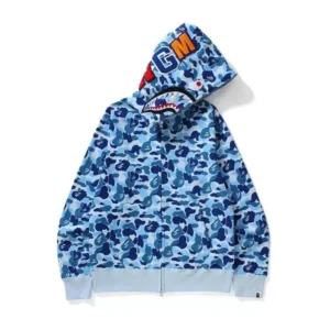 Bape Shark Hoodie Blue Camo: Urban Fashion