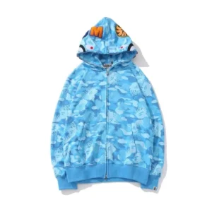 BAPE Shark Hoodie Light Blue Men's: Cool