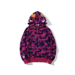 A Bathing Ape Pink Purple Camo Hoodie: Urban