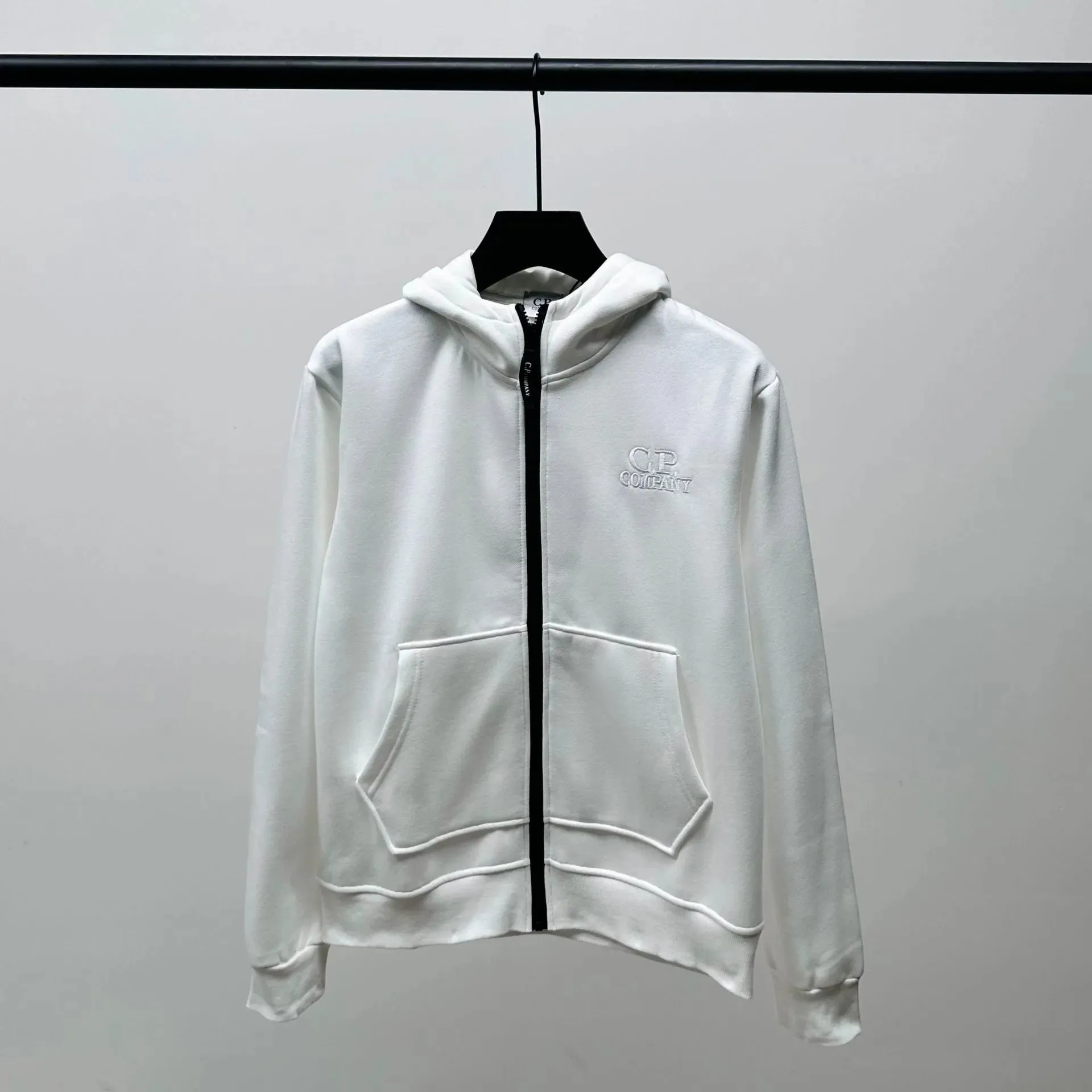 CP Company White Hooded Sweatshirt