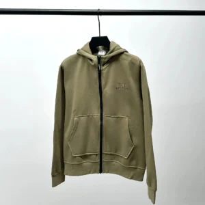 CP Company Olive Zip up Hoodie: Branded