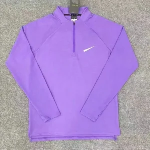 Nike Purple Sporty Half Zip Top: Ideal for