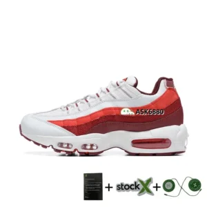 Nike Air Max 95 Retro White with Red/Maroon