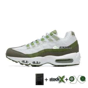 Nike Air Max 95 White Green Trainers: Retro
