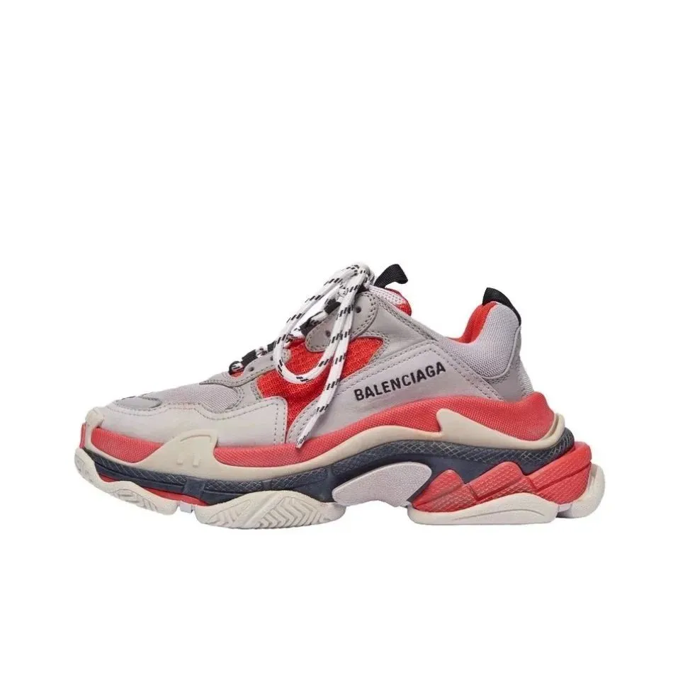 Balenciaga Triple S Grey Red Chunky