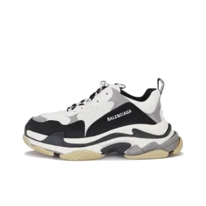 Balenciaga Triple S Black White Gray Chunky