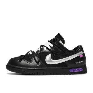 Nike Black Sneakers with Silver and Purple
