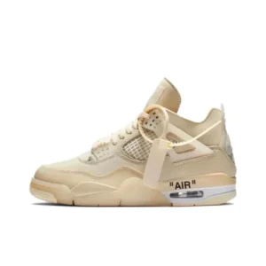 Off White x Air Jordan 4 Beige Fashion