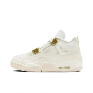 Nike Air Jordan 4 White Gold Men's