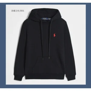Polo Ralph Lauren Black Hooded Sweatshirt