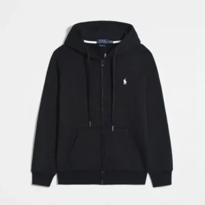 Polo Ralph Lauren Black Zip Hoodie Timeless