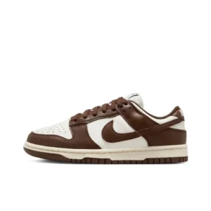 Nike Dunk Low Sneakers: Brown & White Retro