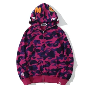 BAPE Pink Camo Zip up Hoodie: Stand Out in