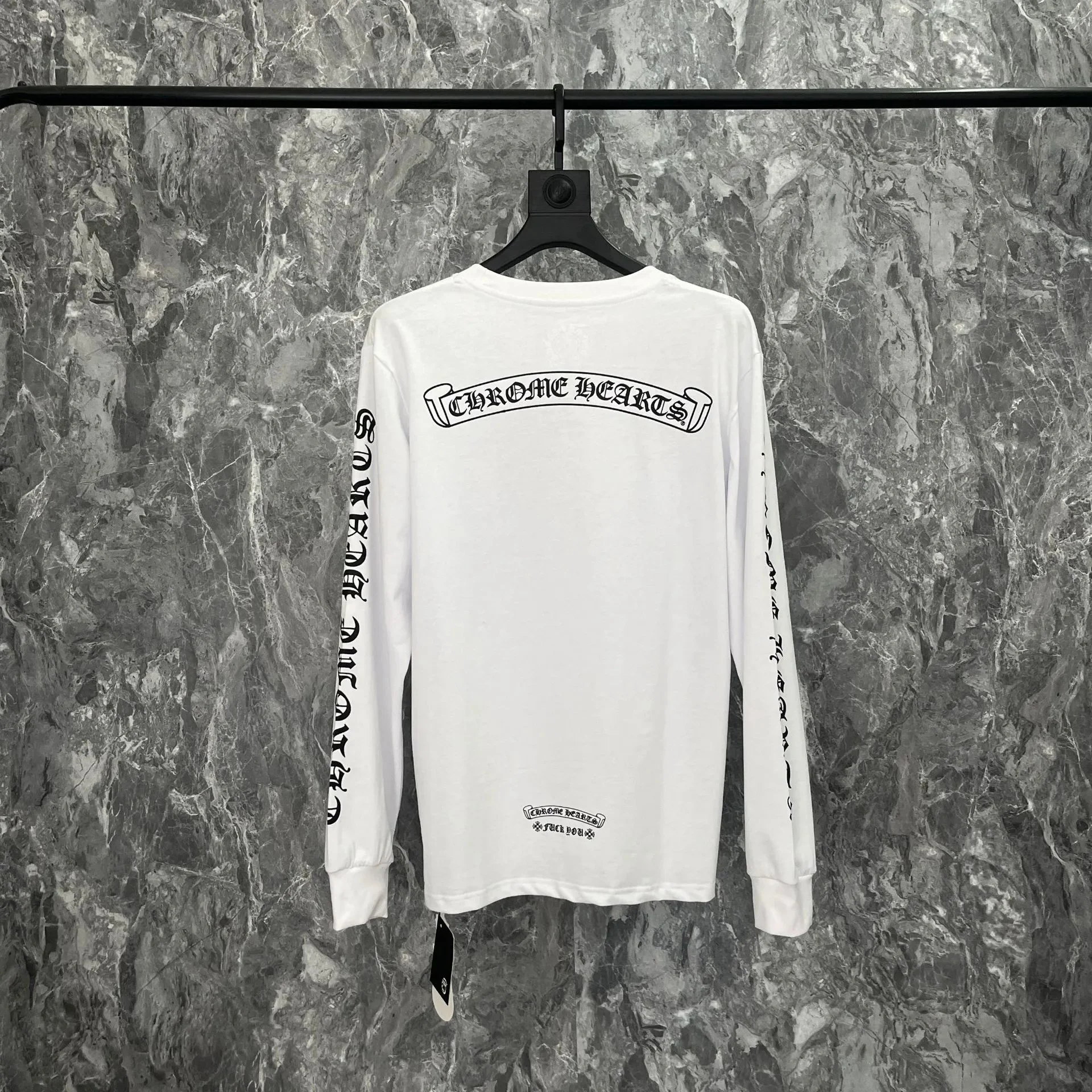Chrome Hearts White Gothic Style Long Sleeve
