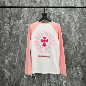 Chrome Hearts Pink Sleeve Long Sleeve Tee