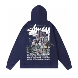 Stussy Navy Blue Hoodie: Stylish