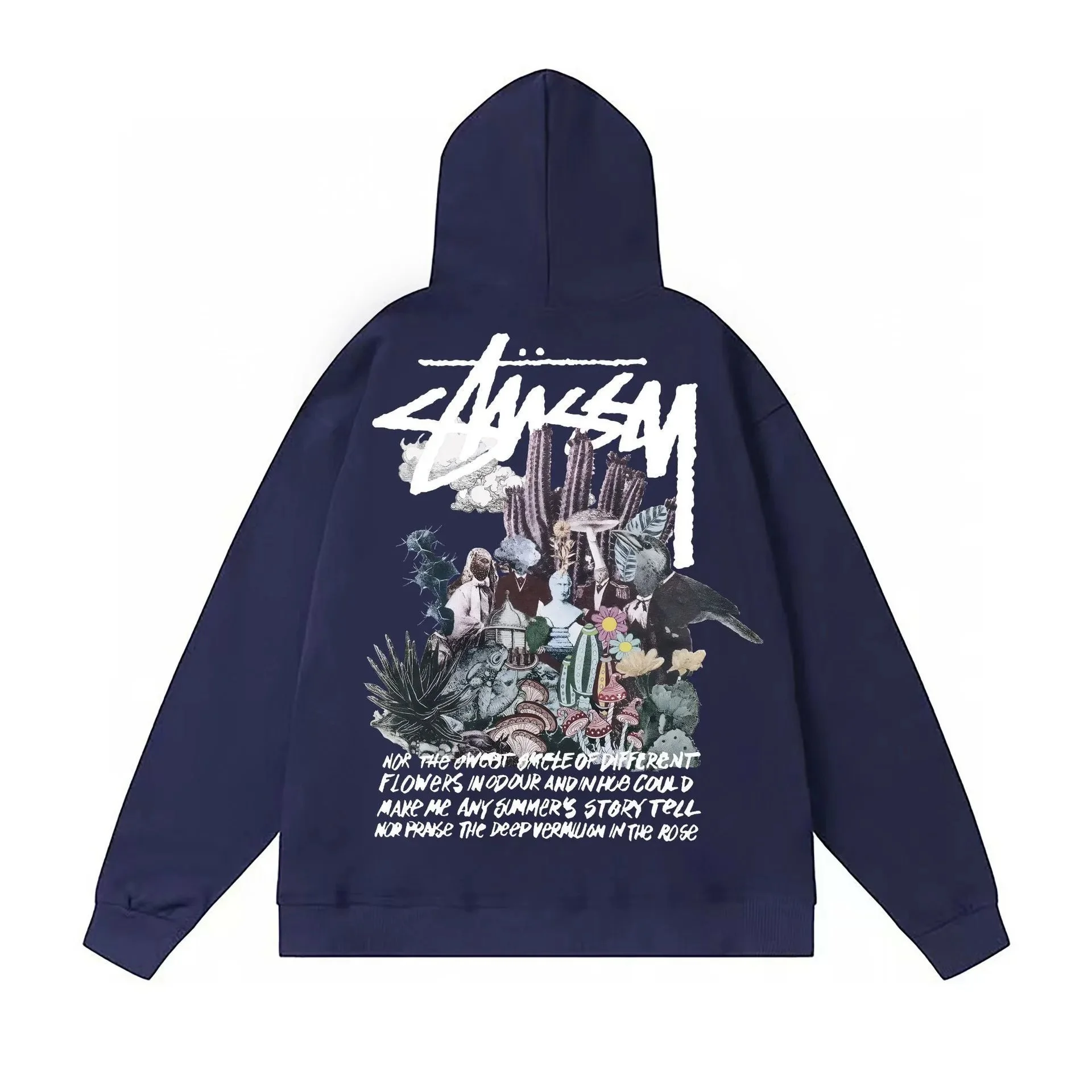 Stussy Navy Blue Hoodie: Stylish