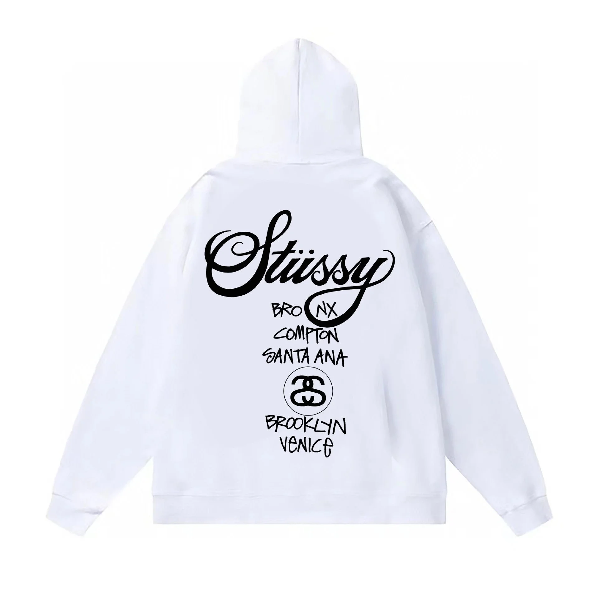 Stussy White Hoodie: Hip Style for the