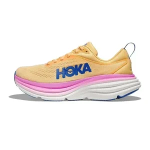 HOKA Color blocked Beige Running Shoes