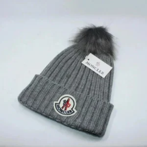 Moncler Gray Beanie: Chic and Cozy Winter