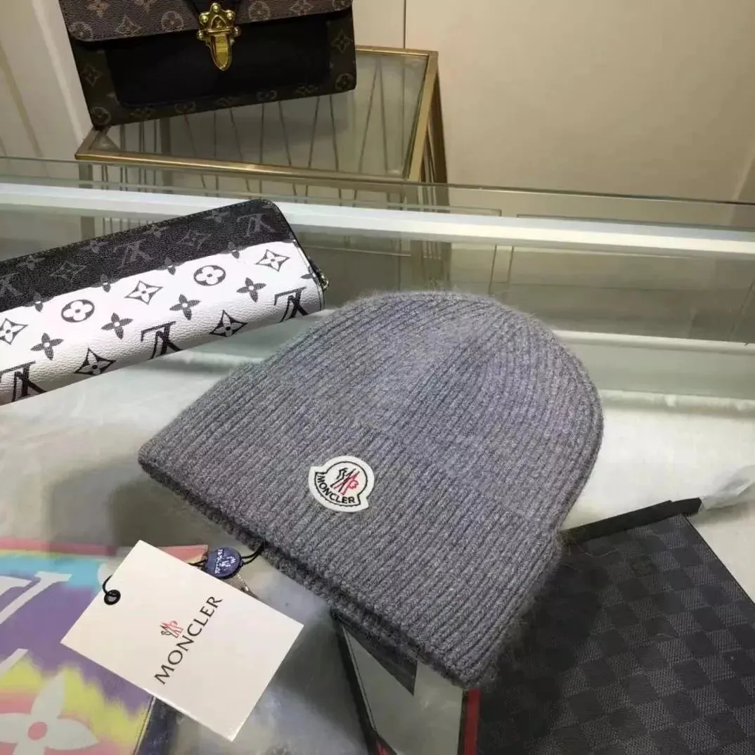 Moncler Gray Beanie: Stylish and Warm