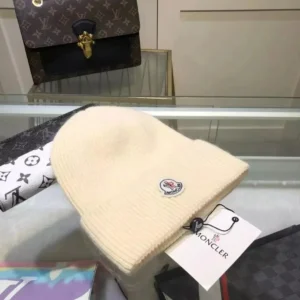 Moncler Beige Hat: Chic and Cozy Headwear