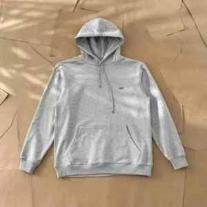 Lacoste Light Gray Hoodie: Iconic Logo