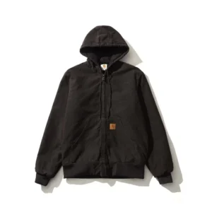 Carhartt Black Hooded Jacket: Urban Style