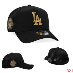 New Era LA Black Cap Embroidered