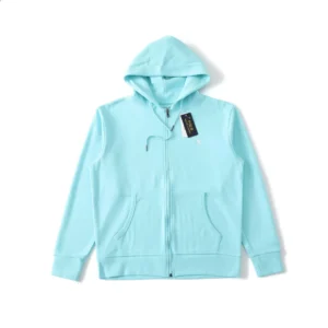 Polo Ralph Lauren Light Blue Zip Up Hoodie
