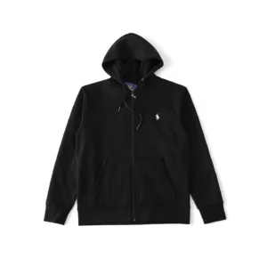 Ralph Lauren Black Zip up Hoodie Classic