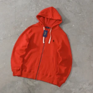 Polo Ralph Lauren Orange red Hoodie: Iconic and Comfortable!