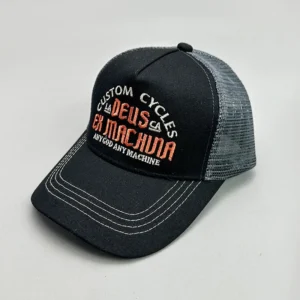 Deus Black Gray Cap: Motorcycle Inspired