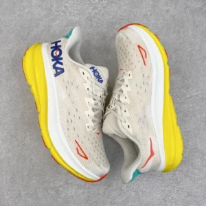 HOKA Clifton Colorful Accent Running Shoes