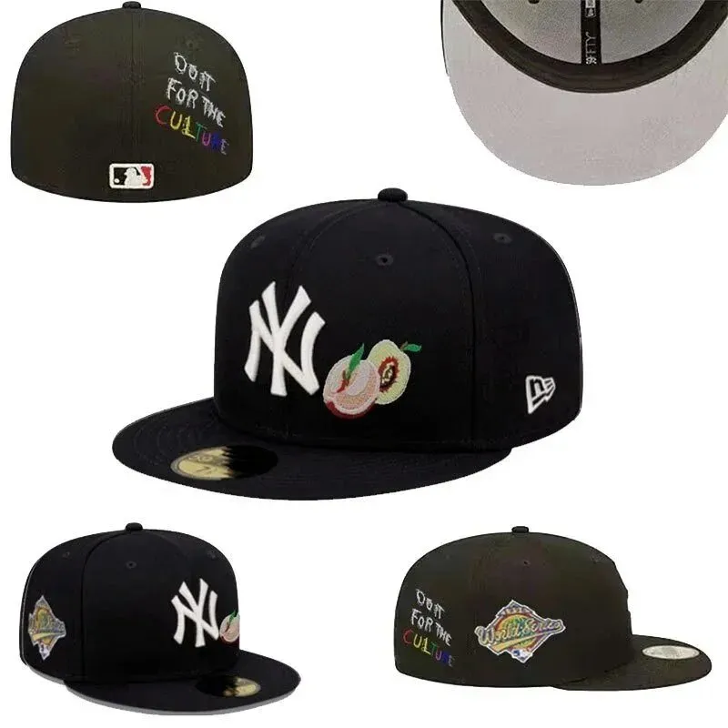 New Era Black Cap with Peach Embro Urban