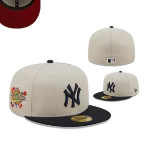 New Era Beige Black Yankees Cap Fashionable