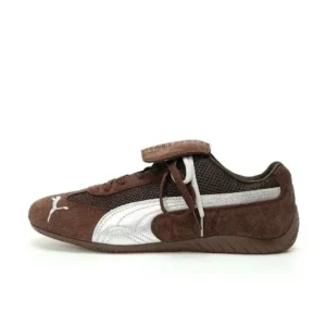 Puma Brown and White Trainers: Retro