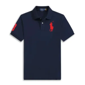 Polo Ralph Lauren Navy Blue Polo with Red