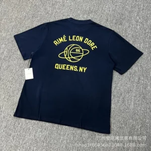 Aime Leon Dore Navy Tee: Cool Graphics, NYC