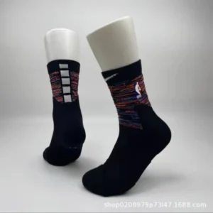 Nike NBA themed Black Socks: Comfort for